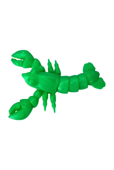 3D Hareketli Istakoz Figürlü Oyuncak - Neon Yeşili - Resim 3