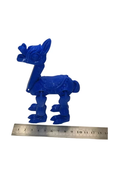 3D Hareketli Oyuncak Lama - Lacivert - Resim 6