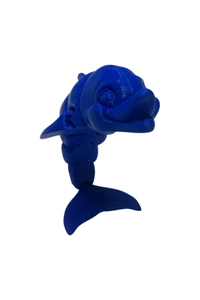 3D Hareketli Gülen Yunus Figürlü Oyuncak - Lacivert - Resim 3