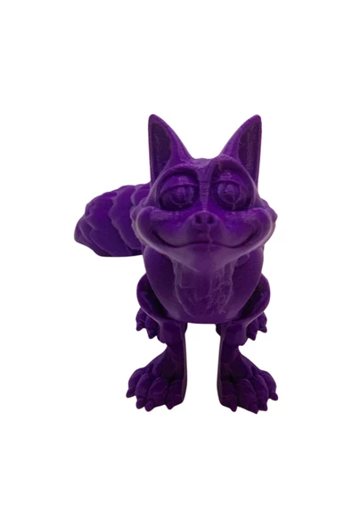 3D Hareketli Tilki Oyuncak - Mor ürün görseli 1