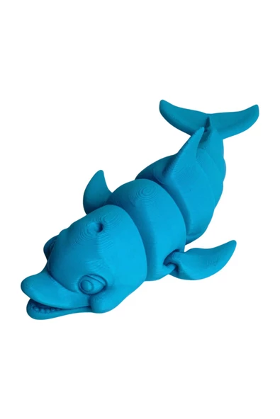 3D Hareketli Gülen Yunus Figürlü Oyuncak - Mavi ürün görseli 1