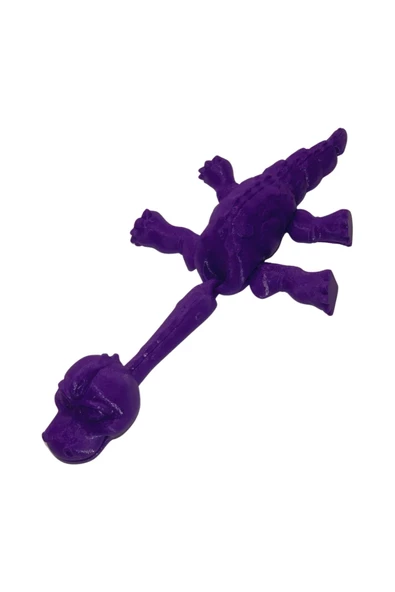 3D Hareketli Oyuncak Brakiyozor (Brachiosaurus) Dinozor - Mor - 5