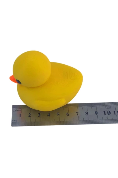3D Minik Sevimli Yüzen Ördek Model Oyuncak - Sarı - Resim 5