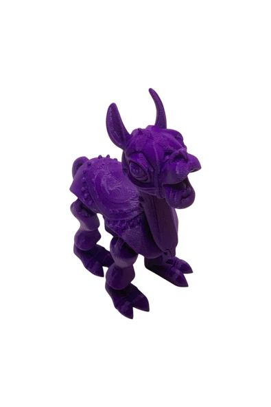3D Hareketli Oyuncak Lama - Mor ürün görseli 1