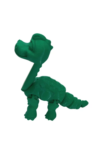 3D Hareketli Oyuncak Brakiyozor (Brachiosaurus) Dinozor - Yeşil - Resim 3