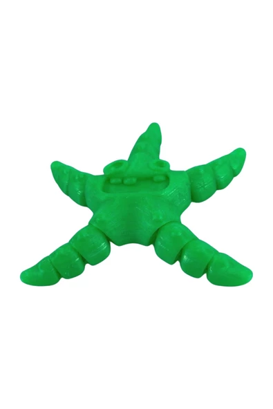 3D Hareketli Deniz Yıldızı Oyuncak - Neon Yeşili - 2