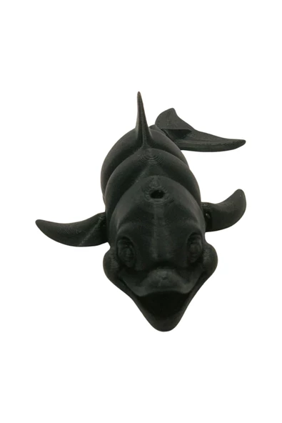 3D Hareketli Gülen Yunus Figürlü Oyuncak - Siyah - Resim 2