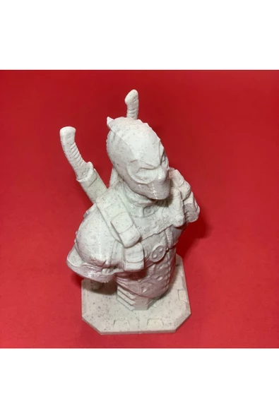 3D Deadpool Büst - Figür - 15cm / Mermer Görünümlü - 3