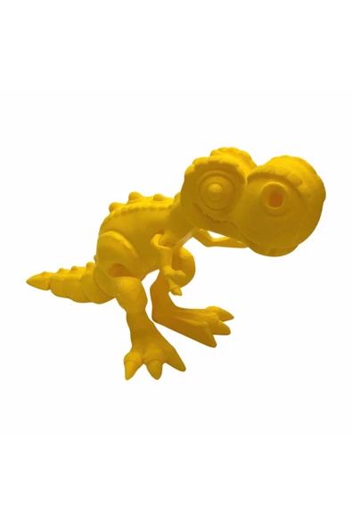 3D Hareketli T-rex Oyuncak - Sarı - Resim 2
