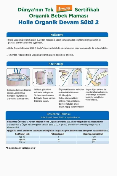 Organik 2 Devam Sütü 600 gr - Resim 2