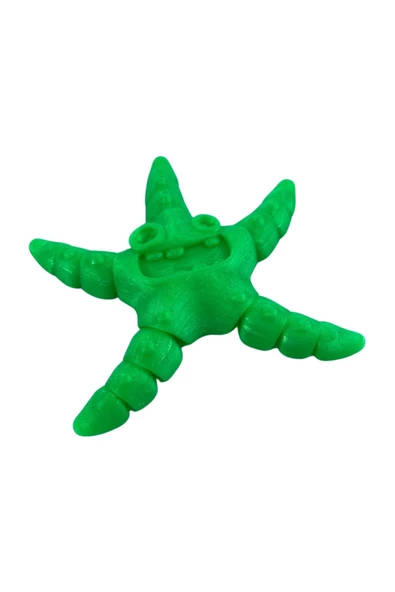 3D Hareketli Deniz Yıldızı Oyuncak - Neon Yeşili