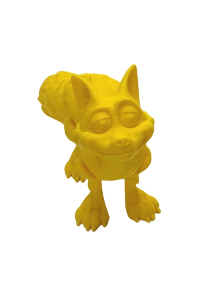 3D Hareketli Tilki Oyuncak - Sarı - Resim 5