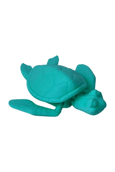 3D Hareketli Kaplumbağa Figürlü Oyuncak - Turkuaz - Resim 2