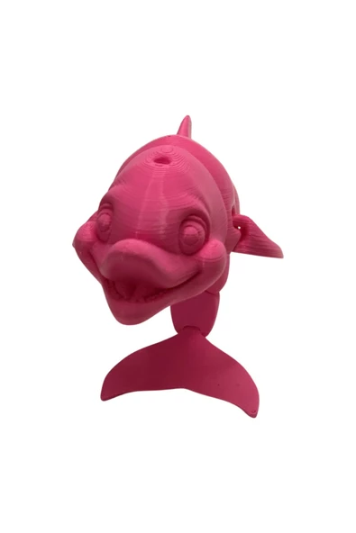 3D Hareketli Gülen Yunus Figürlü Oyuncak - Pembe - Resim 5