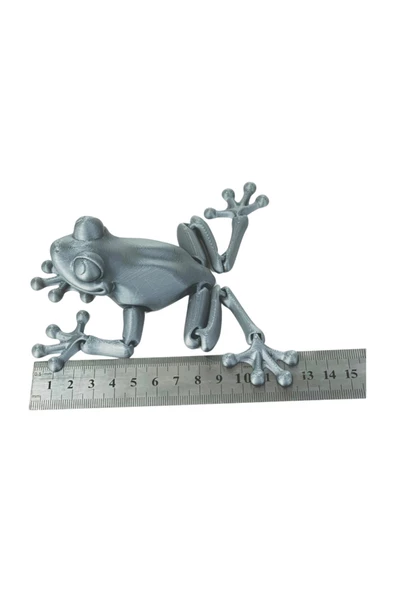 3d Hareketli Kurbağa Figürlü Oyuncak - Gri - Resim 7