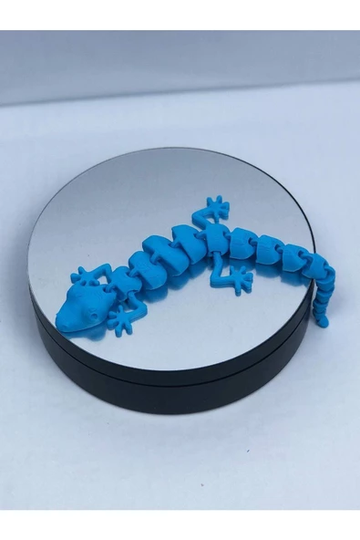 3d Hareketli Oyuncak Kertenkele- Mavi - Resim 6