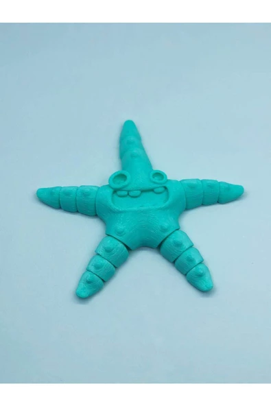 3d Hareketli Deniz Yıldızı Oyuncak - Turkuaz ürün görseli 1