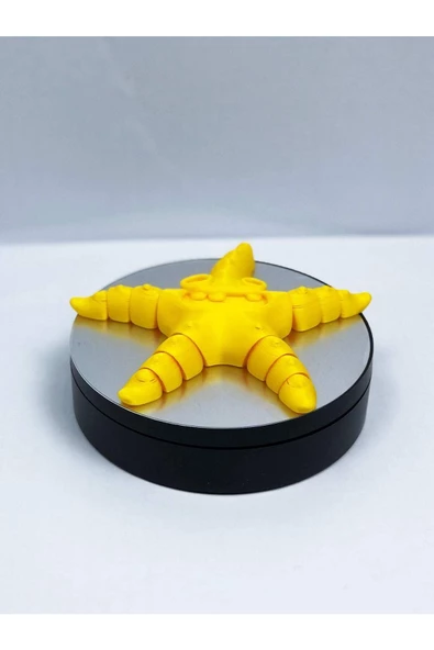 3d Hareketli Deniz Yıldızı Oyuncak - Sarı - 6
