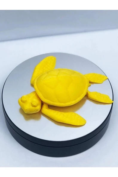3d Hareketli Kaplumbağa Figürlü Oyuncak - Sarı - Resim 5