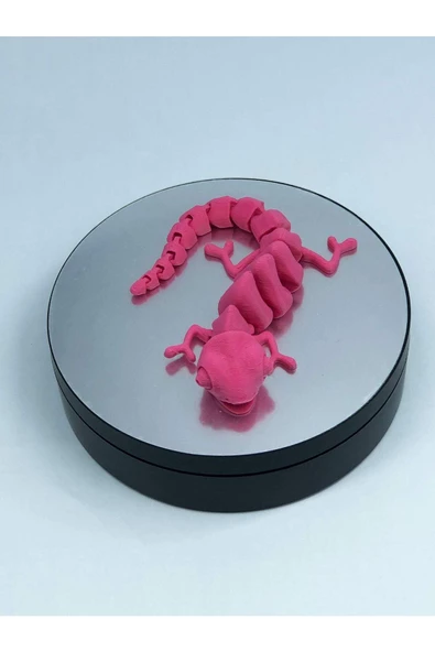 3d Hareketli Bukalemun Figürlü Oyuncak - Pembe - Resim 7