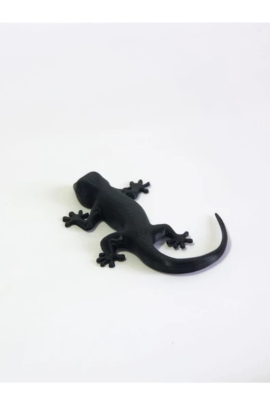 3d Kertenkele Gecko Figürlü Model Oyuncak - Siyah - Resim 4
