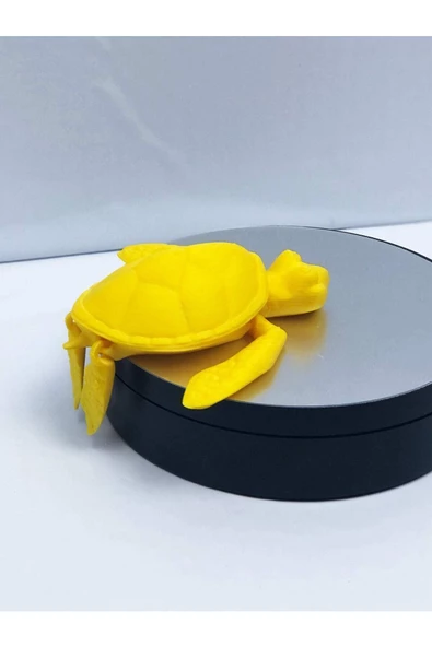3d Hareketli Kaplumbağa Figürlü Oyuncak - Sarı - Resim 4