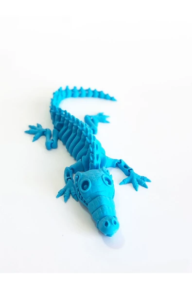 3d Hareketli Iskelet Timsah Figürlü Oyuncak - Mavi ürün görseli 1