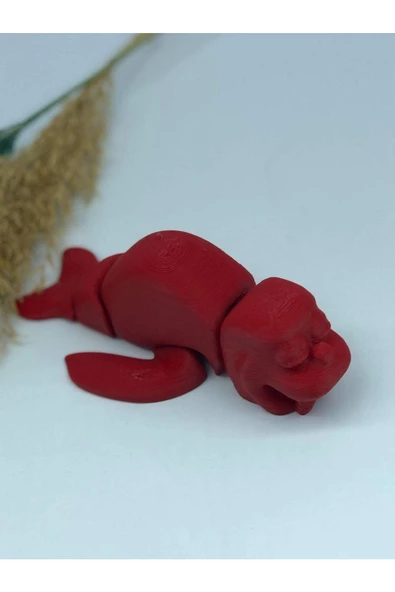 3d Hareketli Deniz Aygırı / Mors Figürlü Oyuncak - Kırmızı ürün görseli 1