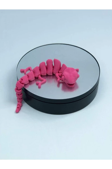 3d Hareketli Bukalemun Figürlü Oyuncak - Pembe - Resim 6