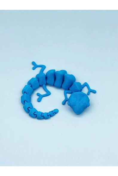 3d Hareketli Bukalemun Figürlü Oyuncak - Mavi - Resim 2