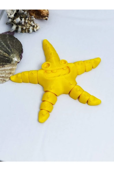 3d Hareketli Deniz Yıldızı Oyuncak - Sarı - 5