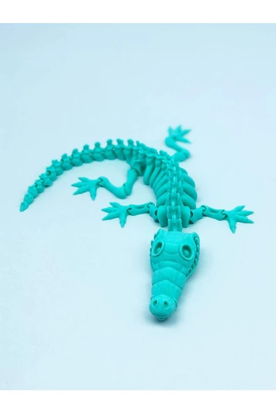 3d Hareketli Iskelet Timsah Figürlü Oyuncak - Turkuaz ürün görseli 1