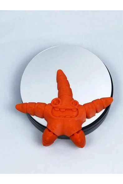3d Hareketli Oyuncak Deniz Yıldızı - Koyu Turuncu - Resim 5