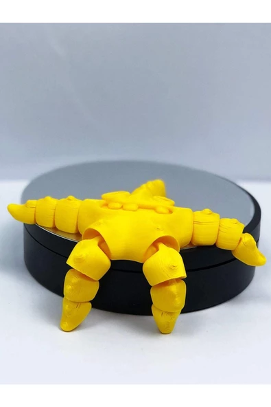 3d Hareketli Deniz Yıldızı Oyuncak - Sarı - 3