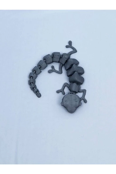 3d Hareketli Bukalemun Figürlü Oyuncak - Gri - Resim 6