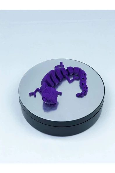 3d Hareketli Bukalemun Figürlü Oyuncak - Mor - Resim 6