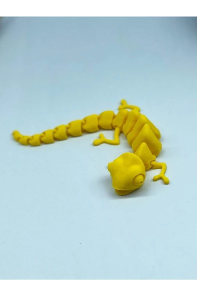 3d Hareketli Bukalemun Figürlü Oyuncak - Sarı - Resim 4