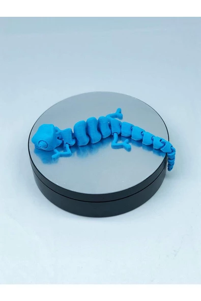 3d Hareketli Bukalemun Figürlü Oyuncak - Mavi - Resim 8