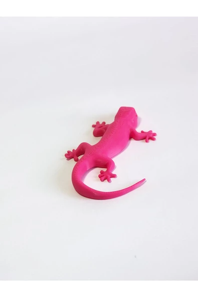 3d Kertenkele Gecko Figürlü Model Oyuncak - Pembe - 3