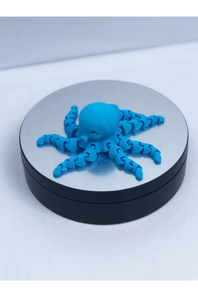 3 Boyutlu Hareketli Ahtapot Oyuncak & Masa Dekoru -mavi - Resim 2