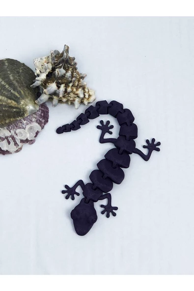 3d Hareketli Oyuncak Kertenkele- Mor - Resim 3