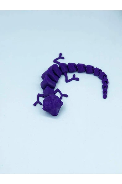 3d Hareketli Bukalemun Figürlü Oyuncak - Mor - Resim 3