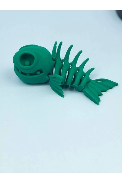 3d Hareketli Balık Figürlü Oyuncak - Yeşil - Resim 4