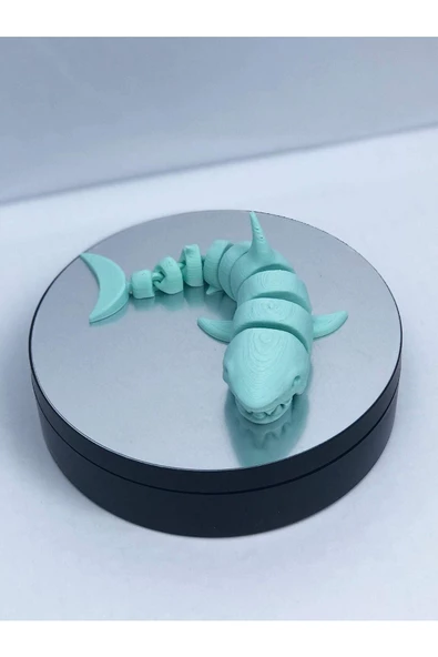 3d Hareketli Köpek Balığı Figürlü Oyuncak - Turkuaz - 4