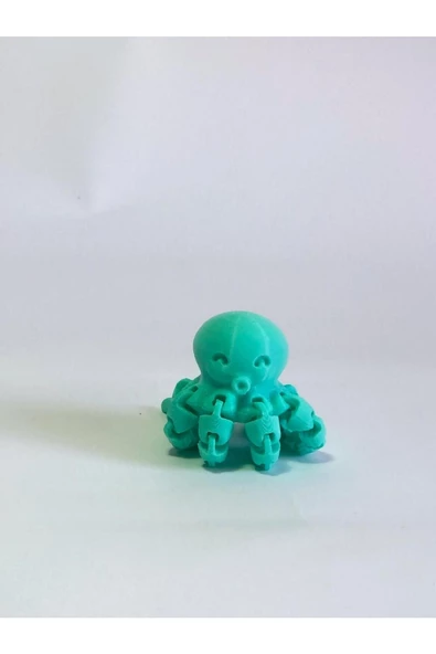 3 Boyutlu Hareketli Ahtapot Oyuncak & Masa Dekoru - Turkuaz - Resim 4
