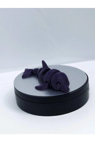 3d Hareketli Yunus Figürlü Oyuncak - Mor - 3
