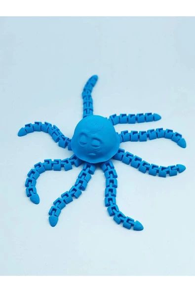 3d Hareketli Deniz Anası Oyuncak & Masa Dekoru -mavi - Resim 4