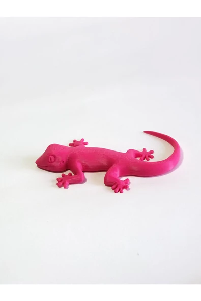 3d Kertenkele Gecko Figürlü Model Oyuncak - Pembe - 5