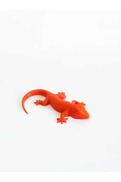 3d Kertenkele Geko Figürlü Model Oyuncak - Turuncu ürün görseli 1
