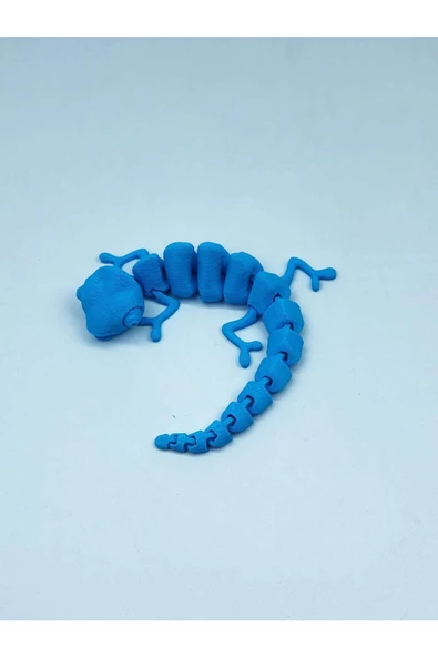 3d Hareketli Bukalemun Figürlü Oyuncak - Mavi ürün görseli 1